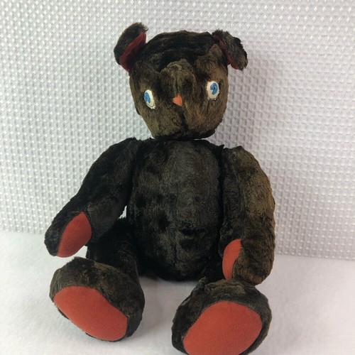 Antique Chocolate Brown SOFT Teddy Bear Plush Doll