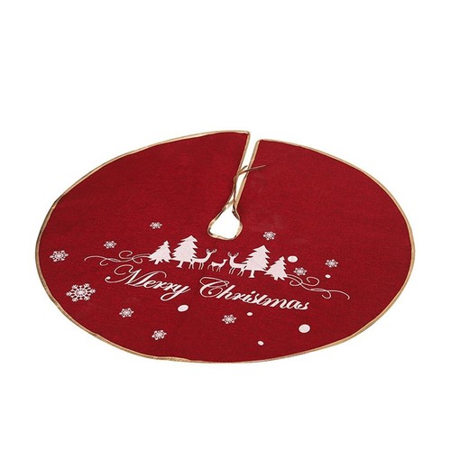 Xmas Layout Christmas Carpet Xmas Tree Skirt Xmas Decor Floor Mat Cover - Picture 14 of 17