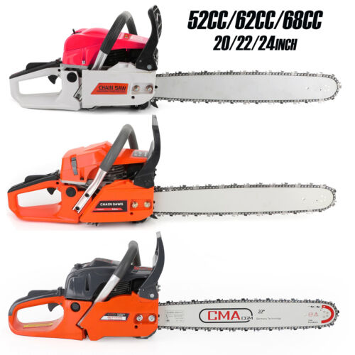 52/62/68cc Gas Chainsaw Top Handle Cordless Gasoline Powered Chain Saw 2-Cycle
