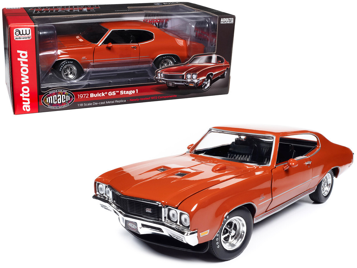 AWオートワールド/'70 Buickビュイック GS Stage1 1/18 1:18 1970 Buick GS Stage1, Gold, Brown Hardtop - Featured In