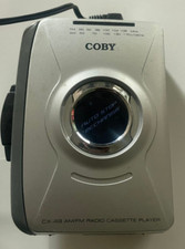 Coby CX-49 AM/FM Radio Cassette Player Headset Included 