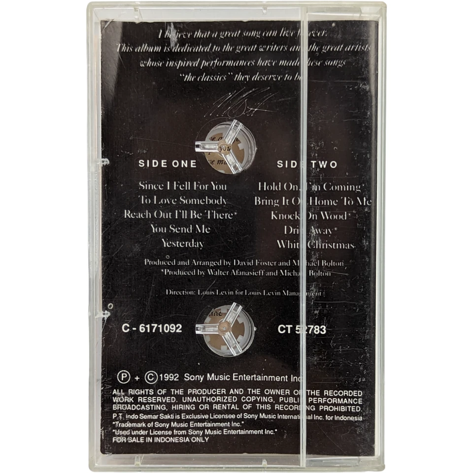 Michael Bolton Timeless Cassette 1992 Album 9399747230247 - Image 2 of 4