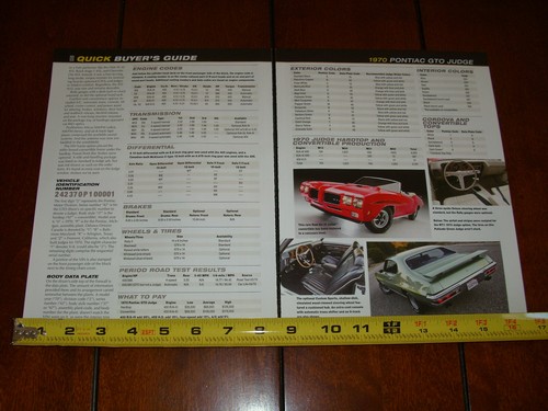 1970 PONTIAC GTO RICHTER ORIGINAL ARTIKEL 2018 - Bild 11 von 12