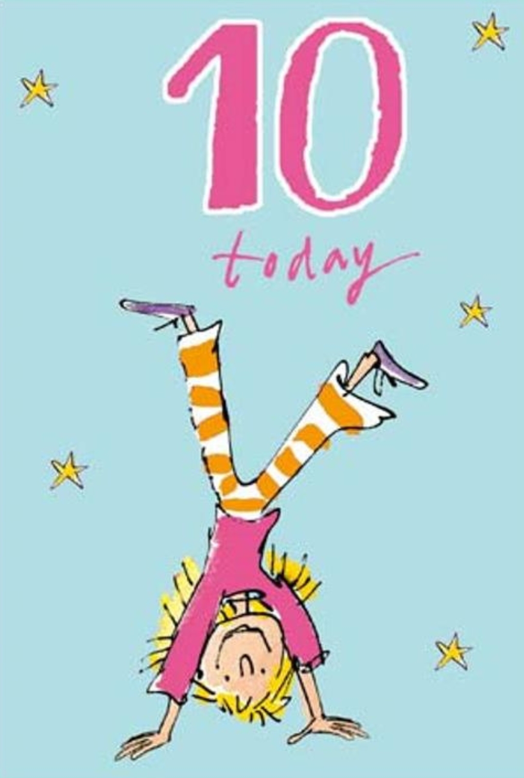 Quentin Blake Girls 10th Birthday Greeting Card Popular Range Greetings Cards