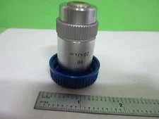 MICROSCOPE PART OBJECTIVE LEITZ GERMANY  HL 20X INFINITY OPTICS AS IS S9-34