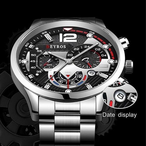 fashion Men s stainless steel waches luxury quartz wristwatch ,Men casual watch - Picture 4 of 6