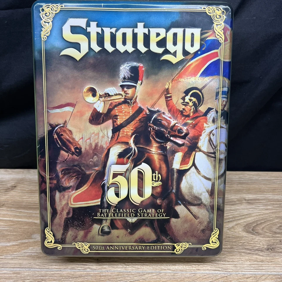 Stratego 50th Anniversary Edition Tin Box - Classic Game of Battlefield Strategy - Image 3 of 4