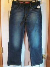 NWT Boy's ARIZONA JEAN CO. ORIGINAL STRAIGHT size 14 Husky, Dark Tint, Dark Blue