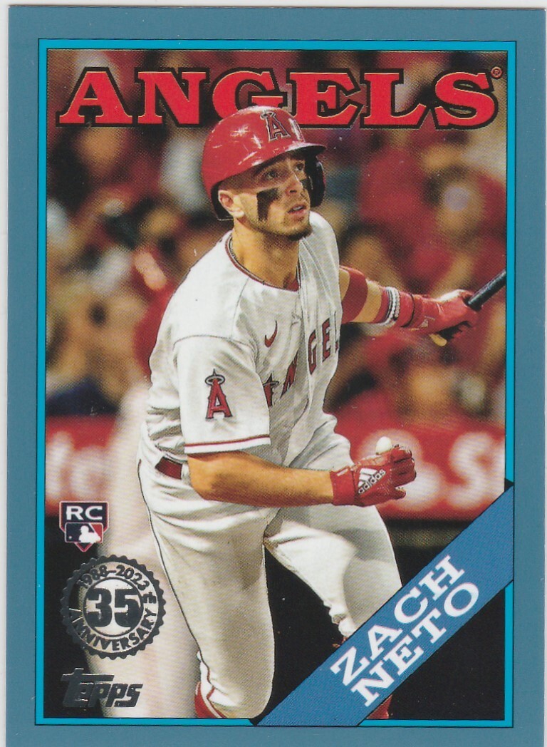 2023 Topps Update Series - 1988 Topps Baseball Blue #88US-19 Zach Neto (RC)