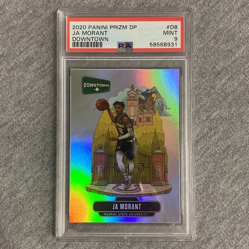 Ja Morant 2020 Downtown Prizm Draft Picks #D8 PSA 9 Murray State/Grizzlies