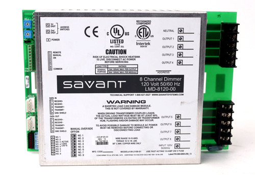 LiteTouch/ Savant LMD-8120-00 8 Channel Dimmer, 120V p253