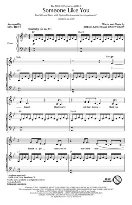 Someone Like You SSA Pop Choral Series Adele