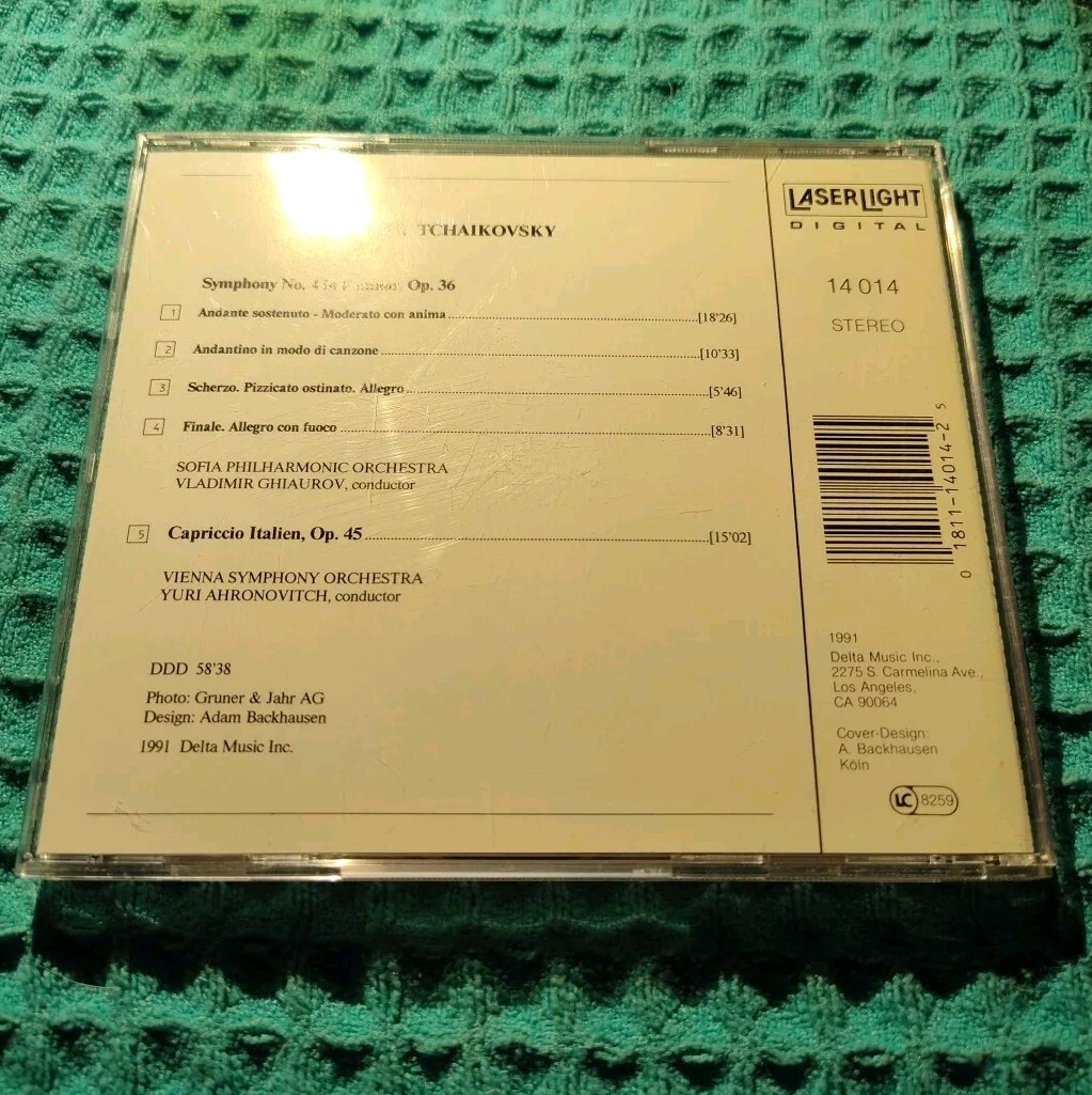 TCHAIKOVSKY SYMPHONY NO 4 CAPRICCIO ITALIEN CD. | eBay