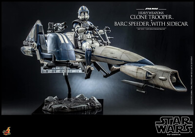 Hot Toys Heavy Weapons Clone Trooper and BARC Speeder 1/6 in