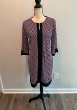 Ann Taylor Floral Geometric Print Tunic Dress Womens Size Medium Petite NWT 