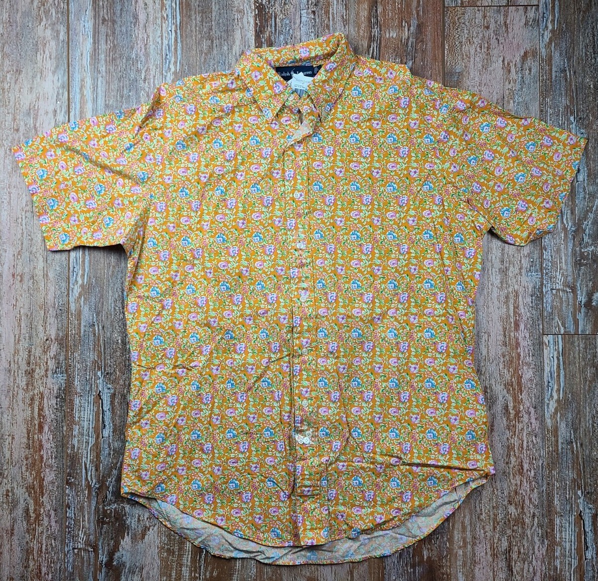 Polo Ralph Lauren Men's Classic Fit Multicolor Tropical Shirt Sz L