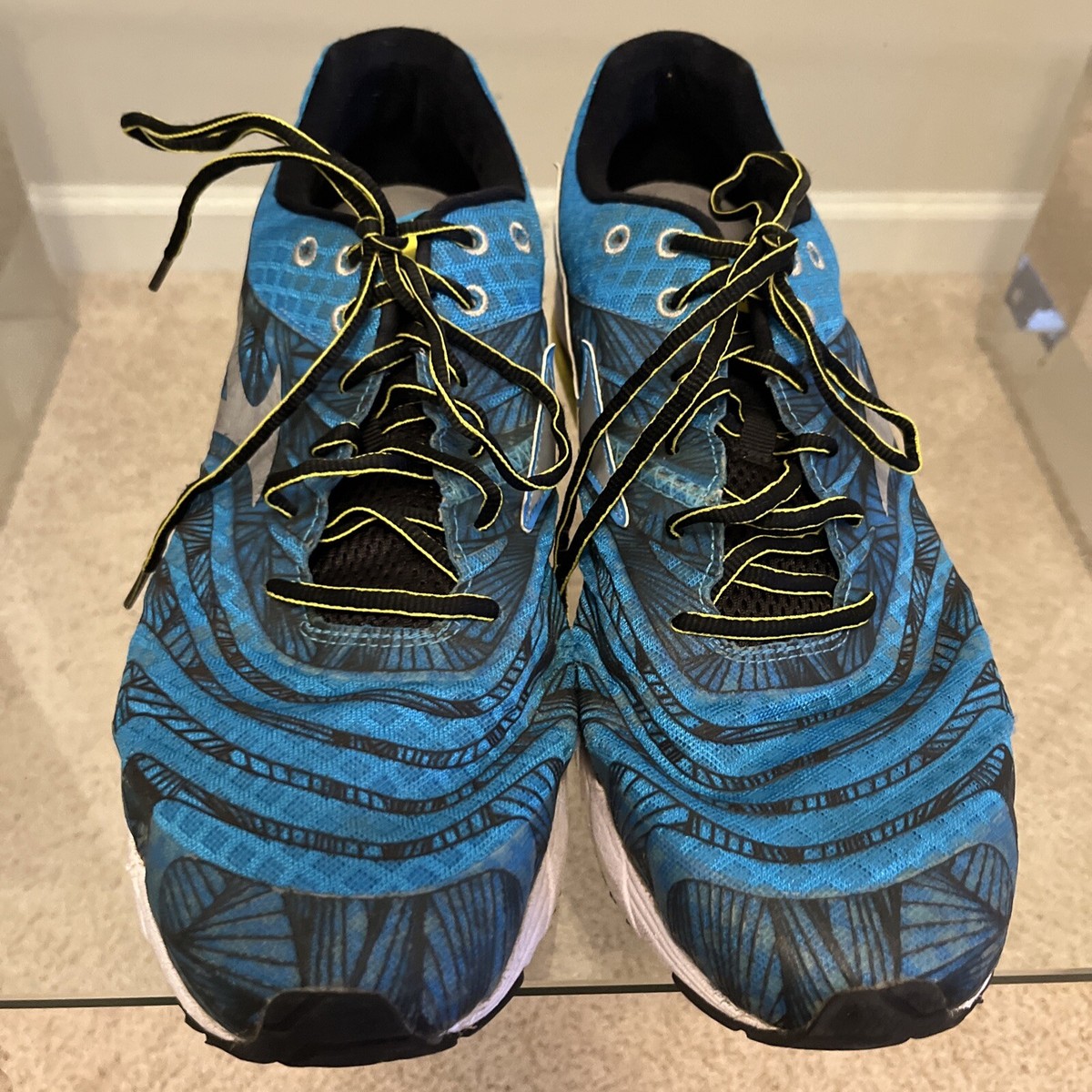 Mizuno Mens Wave Sayonara 8KN-31402 Blue Running Shoes Lace Up Low