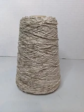 Silk City Fibers Rayon Cone Yarn Chenille Luxury 1300 YPP Cone FAWN 11.7oz
