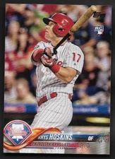 2018 Topps # 259 RHYS HOSKINS RC Rookie Factory Set Photo Variation Phillies