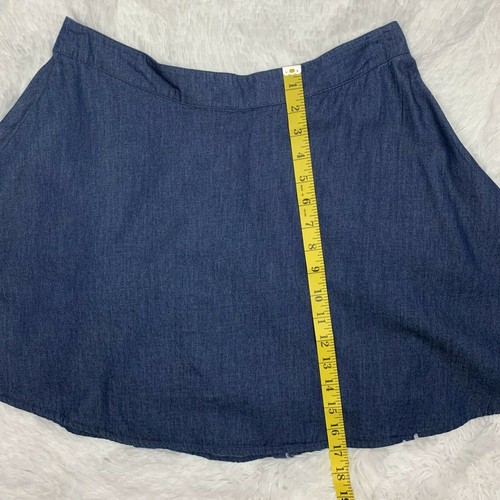 Forever 21 Rock A-Linie leicht Damen großer Reißverschluss hinten blau Junior - Bild 3 von 4