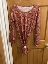 Spirit Halloween Hippie Girl Costume Size M/L