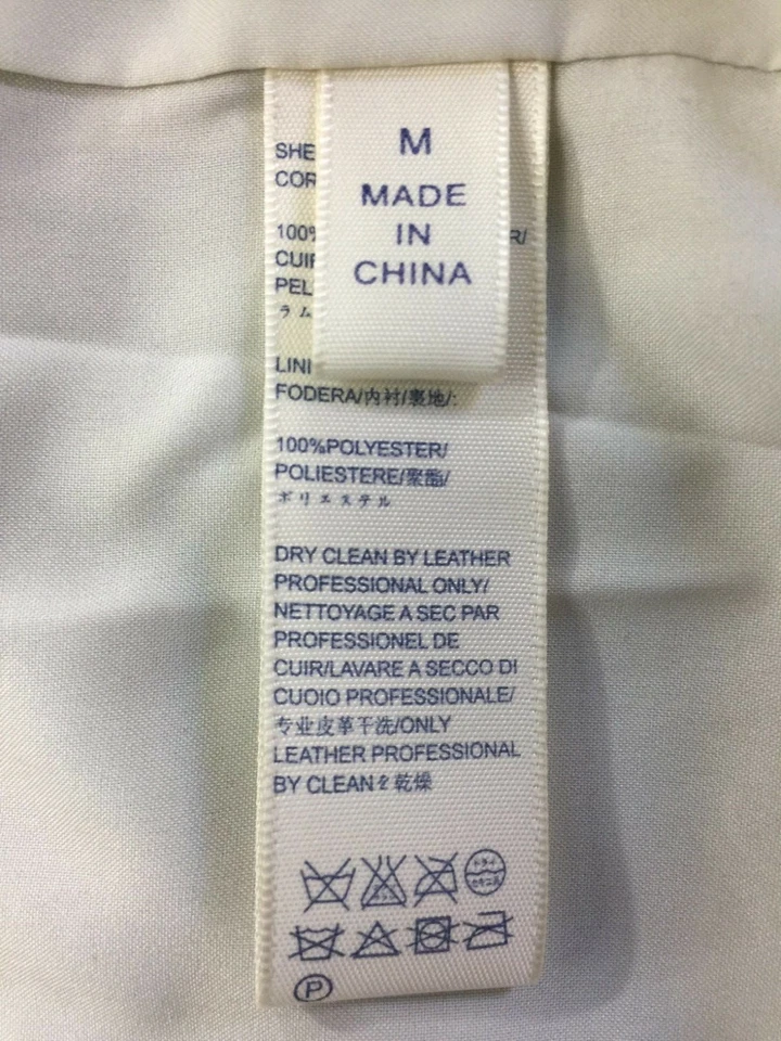 Top Rebecca Minkoff Beidge/piel de cordero verde totalmente forrado, talla M Foto 4 de 4