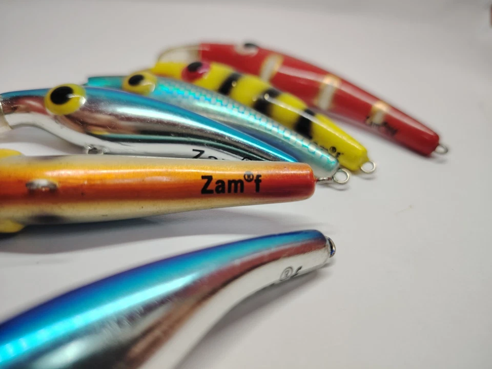 Menge 8 SELTENE & eingestellte Zalt Zam 3,5 Zoll und 4,5 Zoll Köder Crankbaits - Bild 3 von 4