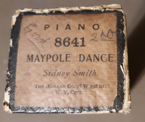 #8641 Maypole Dance Aeolian Company 65 Note Player Piano Roll with pins - Picture 1 of 5