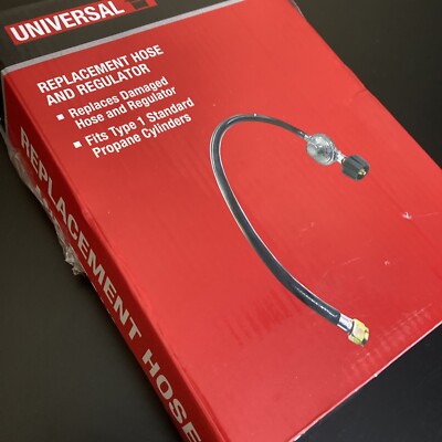 Manguera Y Regulador De Repuesto Para Parrilla Universal | 1 Pie De Manguera | Modelo 1001533456 | Fácil De Instalar