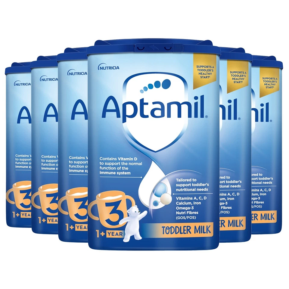 6 x 800g Aptamil 3 Toddler Milk Suitable For Ages 1+ Year Formula - Image 2 of 4