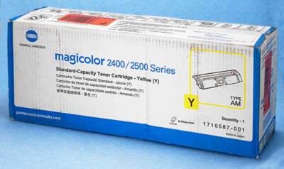 Konica Minolta Magicolor 2400 2500 YELLOW TONER CARTRIGE 1710587-001