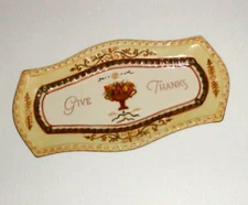 Thanksgiving Serving Tray Dish Give Thanks by Amscan
