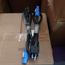 New PowerCon Blue to Male Edison 16/3 Cable 60"
