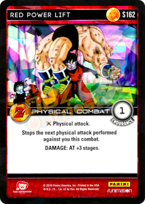 DBZ Dragon Ball Z TCG Panini Awakening S162 Red Power Lift Foil | eBay