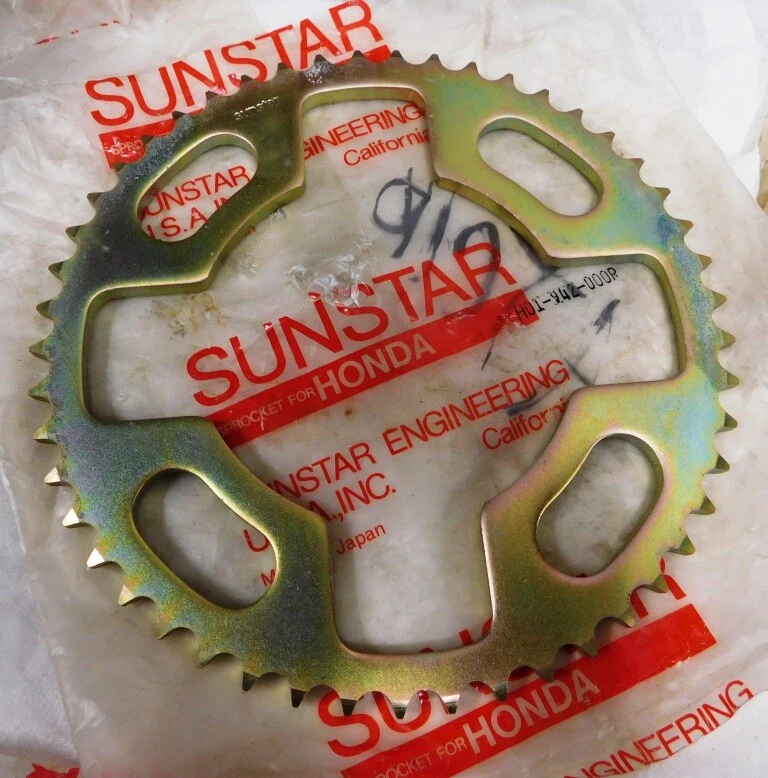 7- Sunstar Rear Honda Rear Sprockets / Wholesale Lot / New Old Stock — 第 3/4 张图片