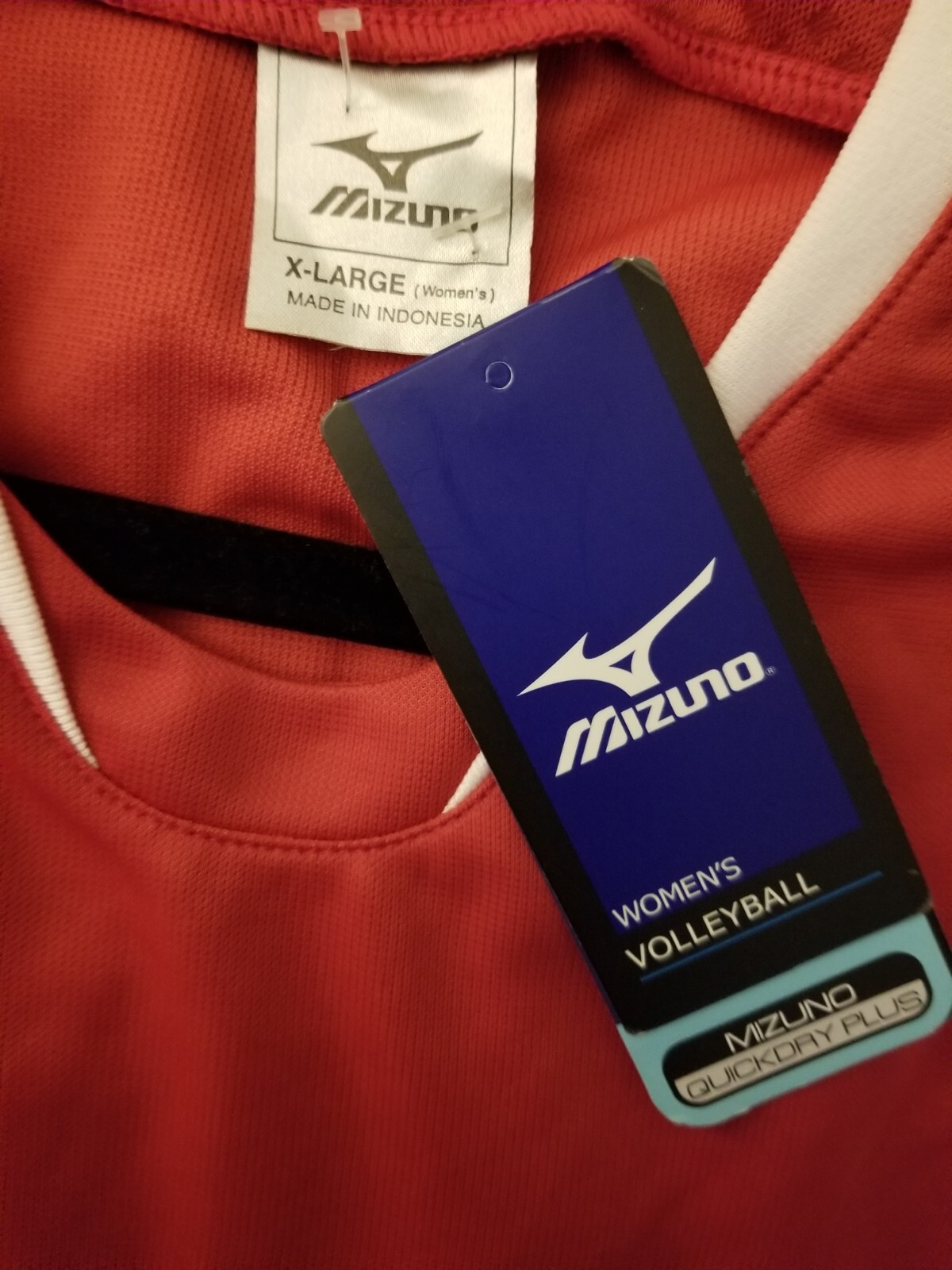 Mizuno Women’s VNeck Sleeveless Volleyball Jersey Shirt Red Size XL