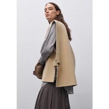 Closed - Camel Colored Oversized Vest - One Size