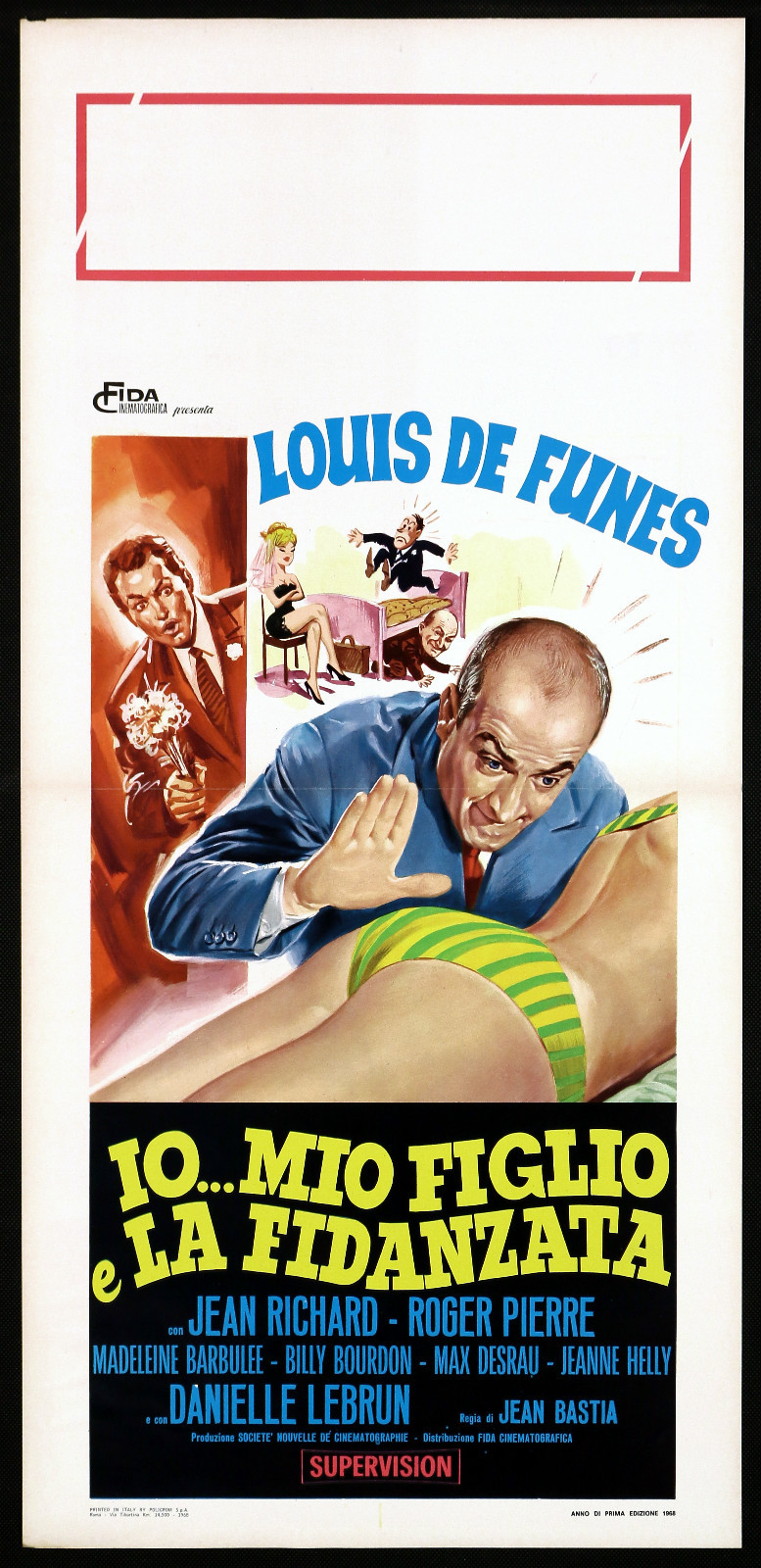 Locandina originale film Io... mio figlio e la fidanzata (1960) - Regia di Jean Bastia
