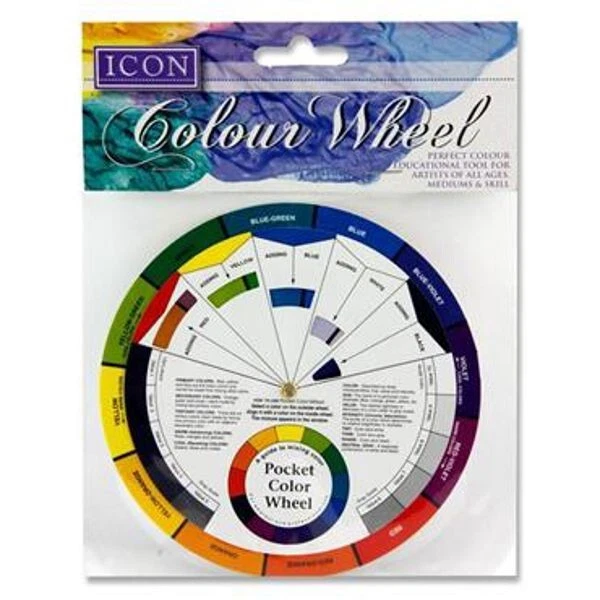 13cm Pocket Colour Wheel Mixing Paint Artist Chart Kids Learning Teaching TOOL - Image 3 of 3