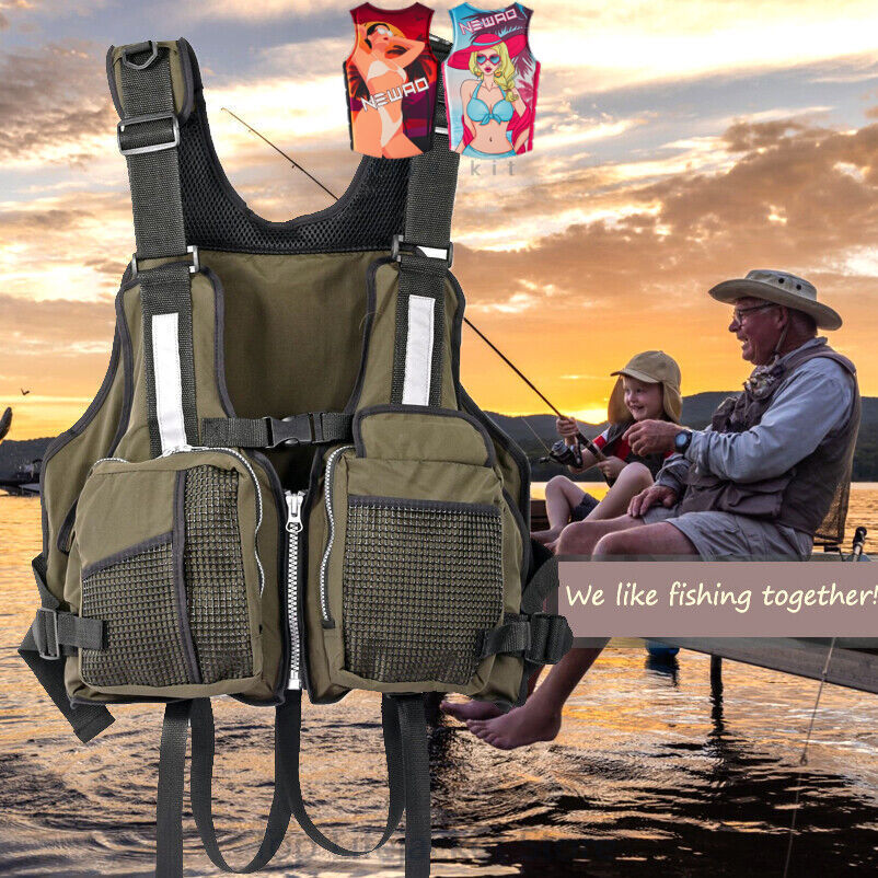 Kayaking fishing life jacket,fishing vest, suit for 88-200IBS