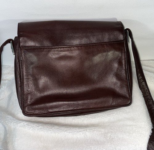 Amber Stone Leather Vintage Crossbody Purse - Picture 2 of 18
