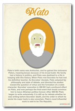 Plato - Ancient Greek Philosopher Teacher - Classroom Social Studies NEW POSTER