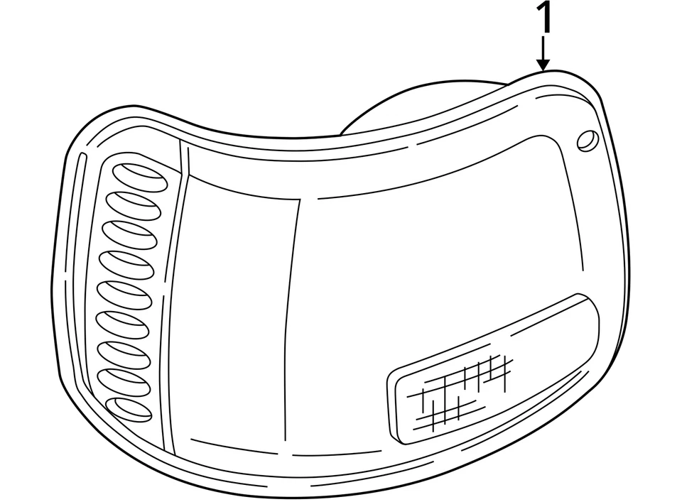 Dodge Ram 3500 1994-2003 furgoneta ram 2500 furgoneta parada trasera lámpara de respaldo 4882684 nuevo OEM Foto 4 de 4