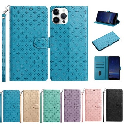 Flip Gemustert HandyHülle Book Kunstleder Wallet Tasche Schutzhülle Case Etui CE