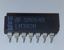 LM380N IC Audio power amp chip DIP 14 PIN Vth National Power Stomp Box etc NOS