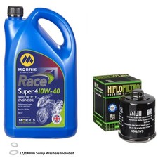 350 Zanzero Oil and Filter Kit Morris Race Super 4 10w40 4L Benelli 2015 9.69 per litre