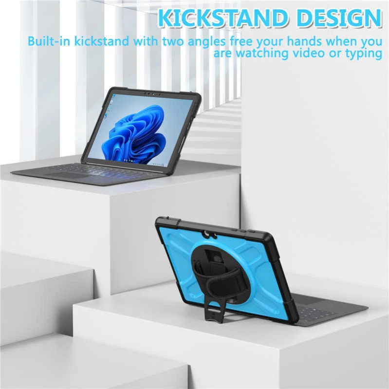 For Microsoft Surface Go Pro 4 5 6 7 8 9 Case Heavy Duty Shockproof Armor Cover - image 3 of 4