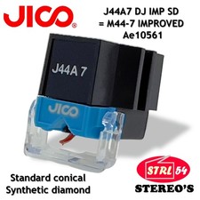 JICO J44A7 DJ IMPROVED SD SHURE M44-7 CELLULE PHONO diamant synthétique conique