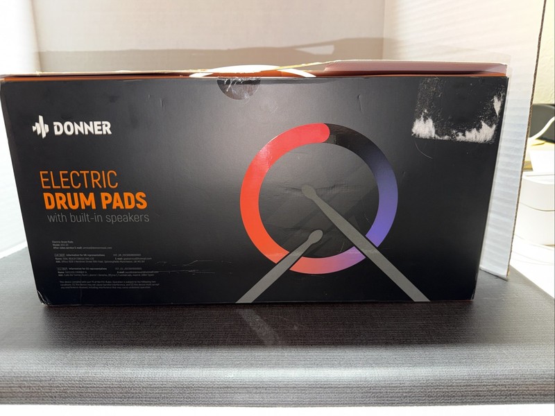 DONNER ELECTRONIC DRUM PADS WITH BUILT IN SPEAKERS