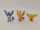 Vintage Pokemon TOMY Nintendo Figures Articuno Zapdos Moltres Mini Toy Lot